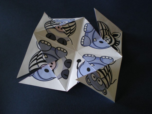 fold zebra hipo  paper puzzle